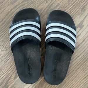 Youth Size 13 Adidas Slides. Like new.